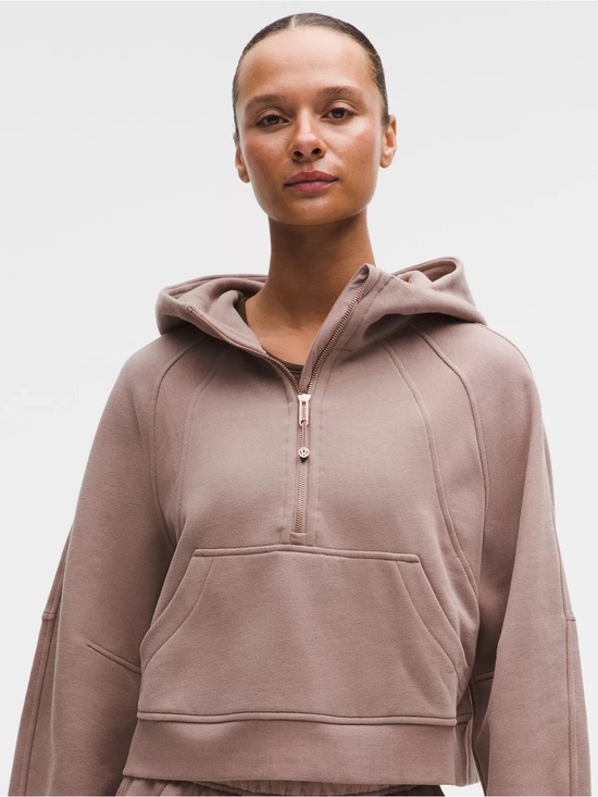 lululemon athletica Tops - Lululemon Scuba Oversized Half-Zip Hoodie XL/XXL | Rare Brown Taupe Discontinued